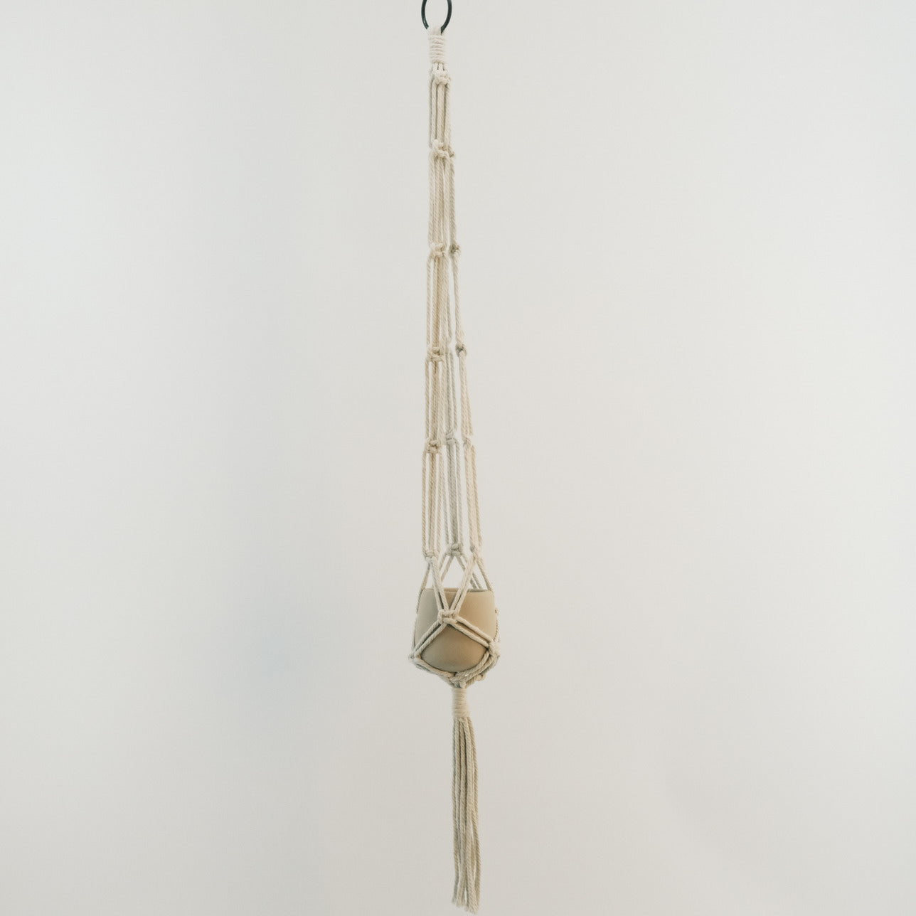 Macrame Plant Hanger with Ceramic Pot 2320007