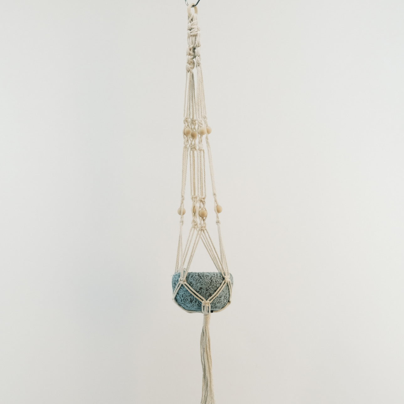 Macrame Plant Holder with Cement Pot 2320014