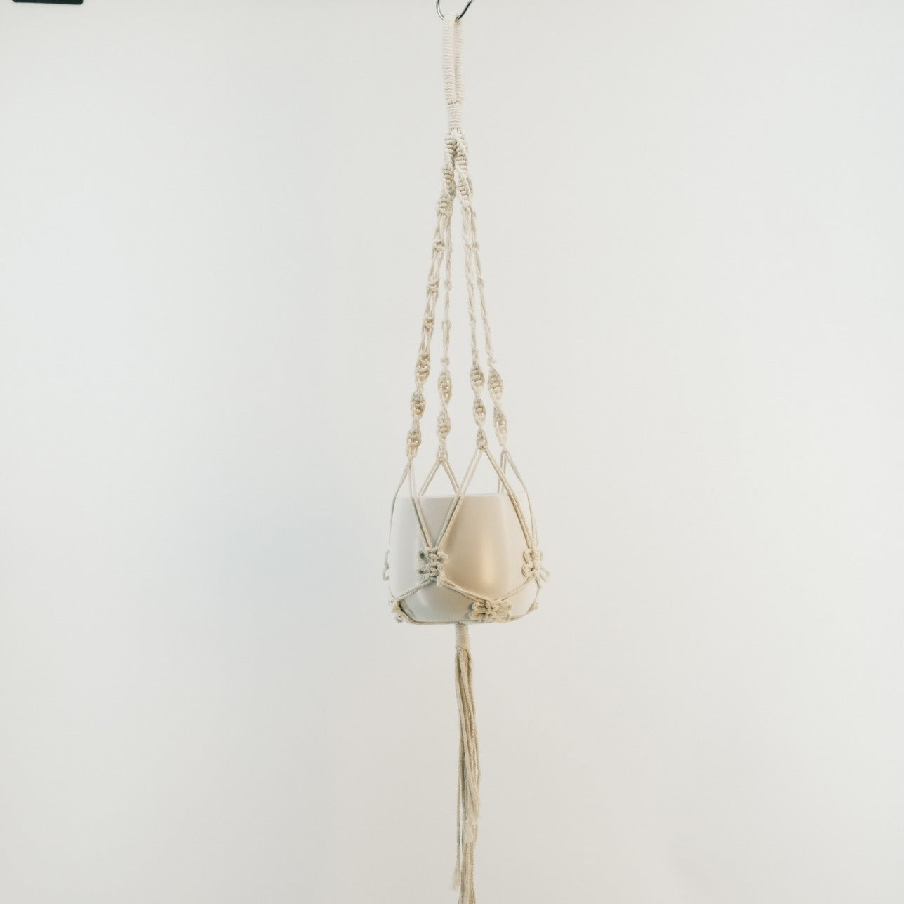 Macrame Plant Hanger with Ceramic Pot 2320031