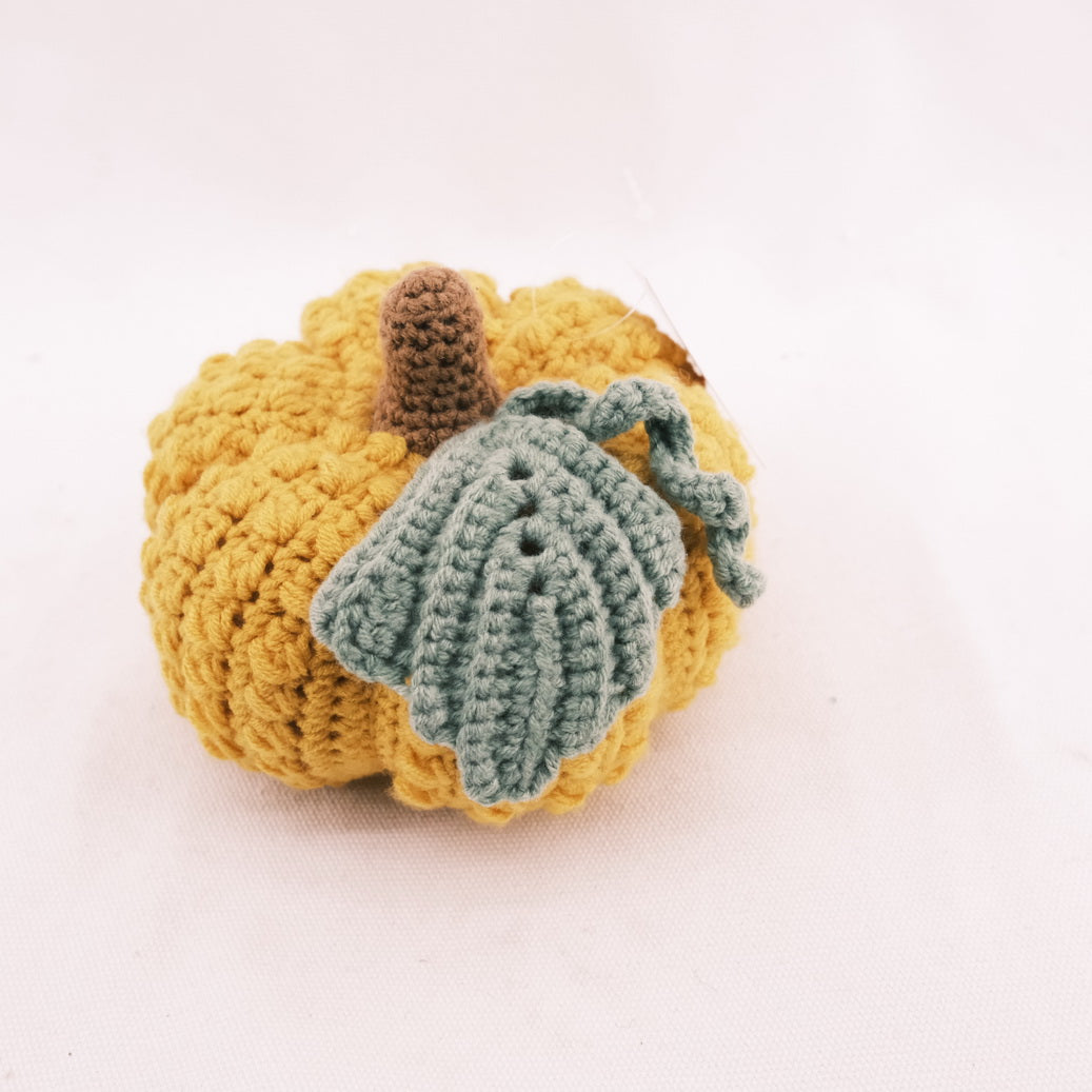 Crochet Yellow Pumpkin Home Decoration CE20086