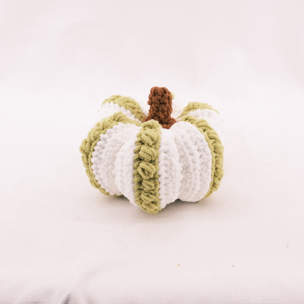 Ice Yarn Crochet White Pumpkin Cute Gift CE20093