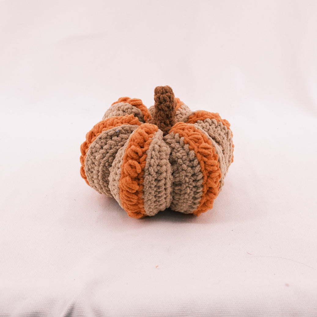 Crochet Ice Yarn Pumpkin Orange and Brown CE20098