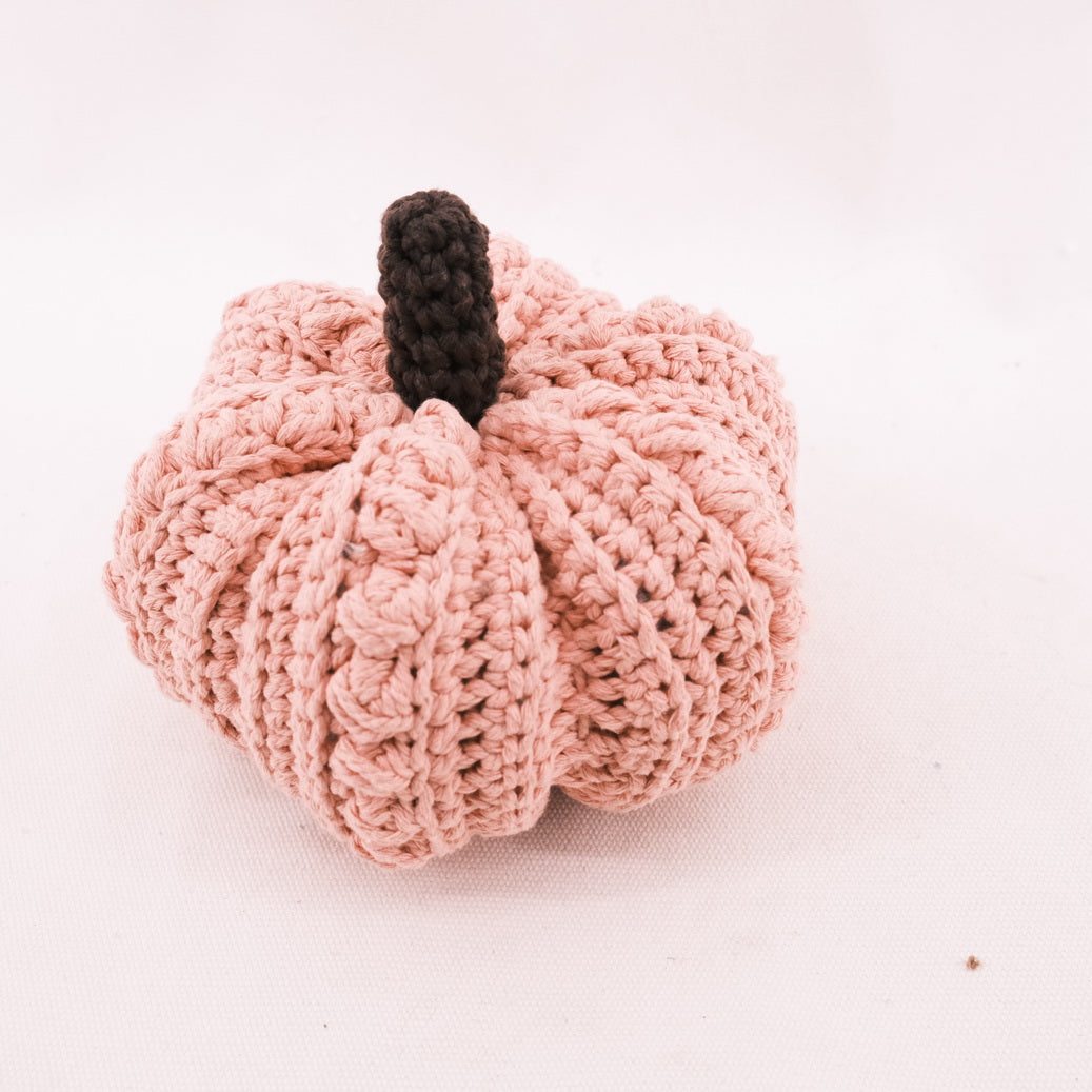 Cute Pink Crochet Pumpkin CE20100