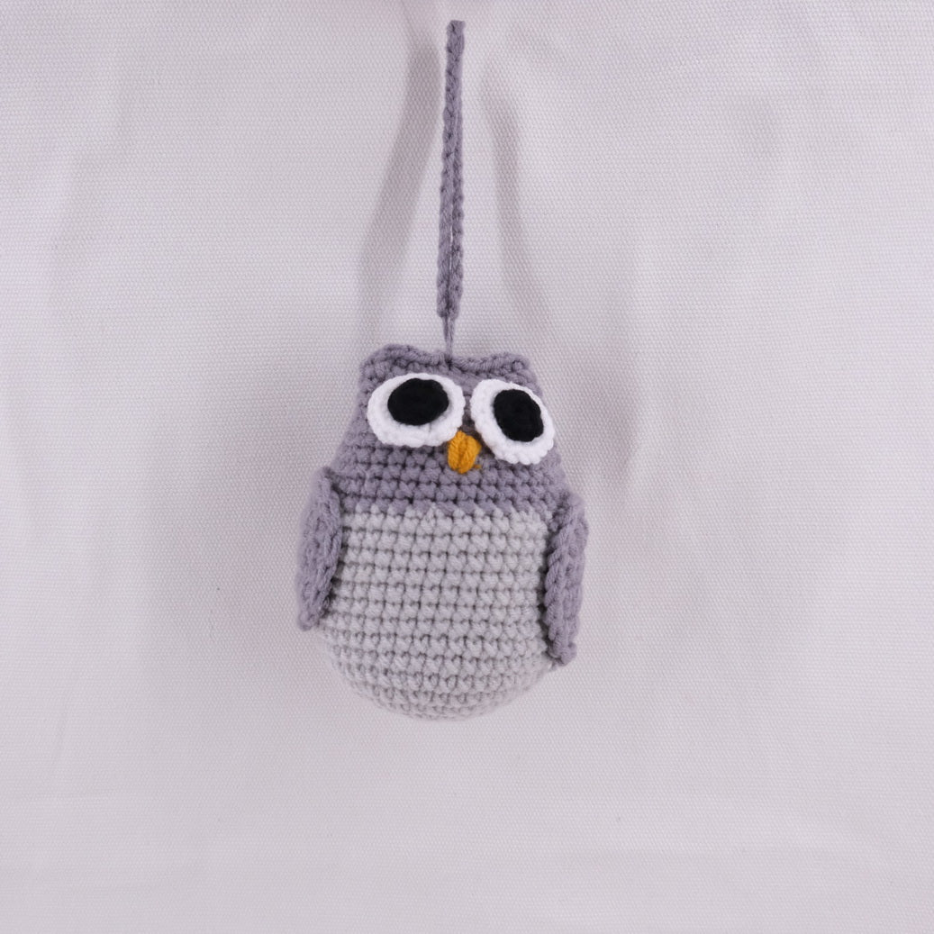 Crochet Hanging Owl Christmas Decoration CE20210