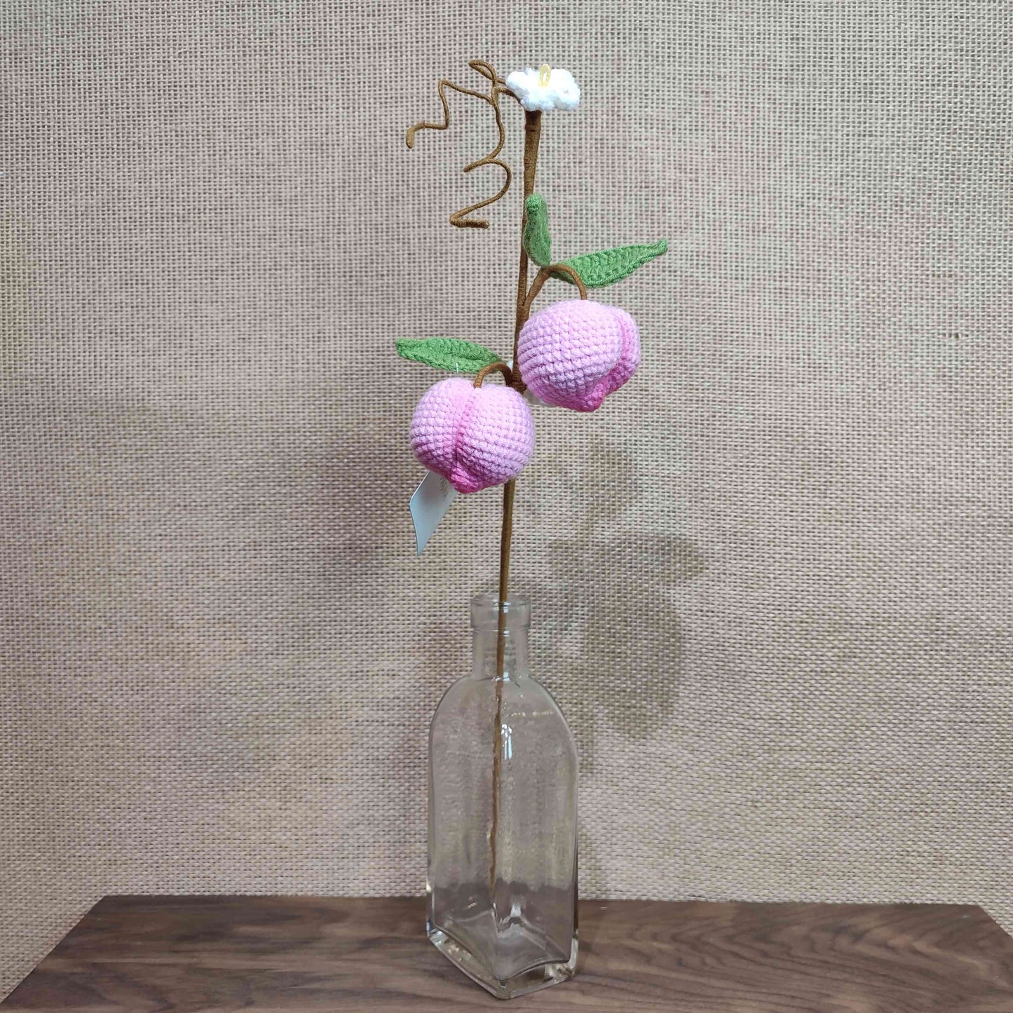 Crochet Peach Vase Decoration CE30461