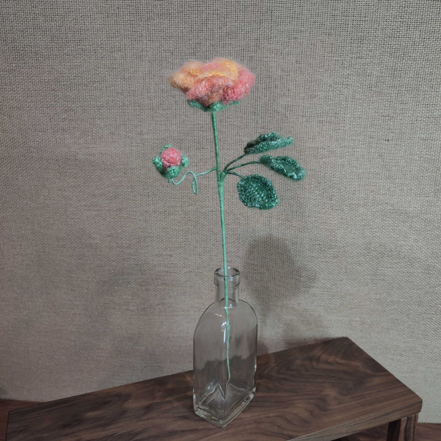 Mohair Crochet Rose CE30493