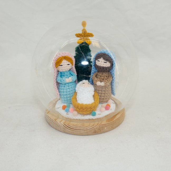 Glass Nativity Bowl Decoration the Birth of Jesus Ornament CF20206