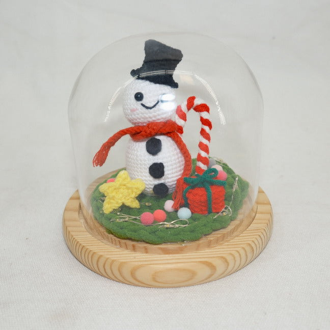 Glass Christmas Bowl Decoration Snowman Ornament CF20210