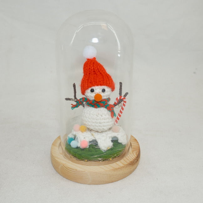 Glass Christmas Bowl Decoration Snowman Ornament CF20211