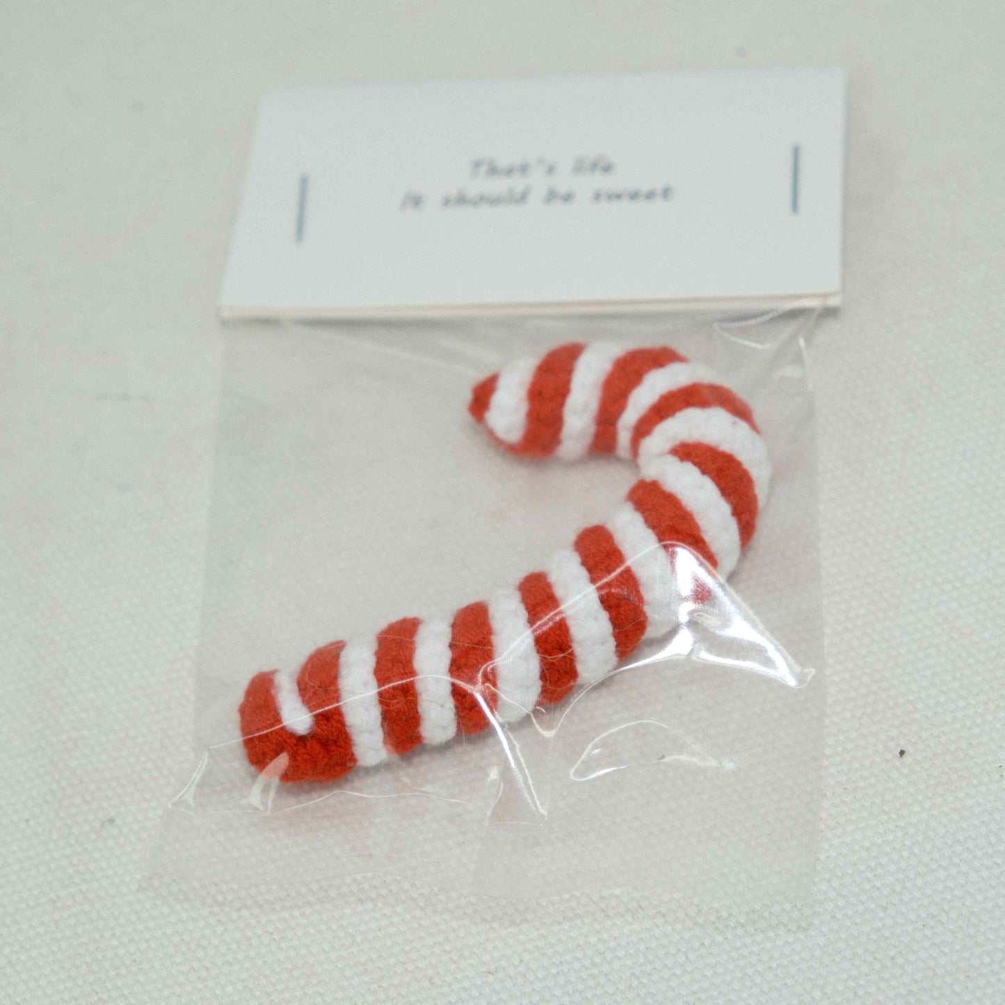 Crochet Candy Cane Christmas Gift CF30214