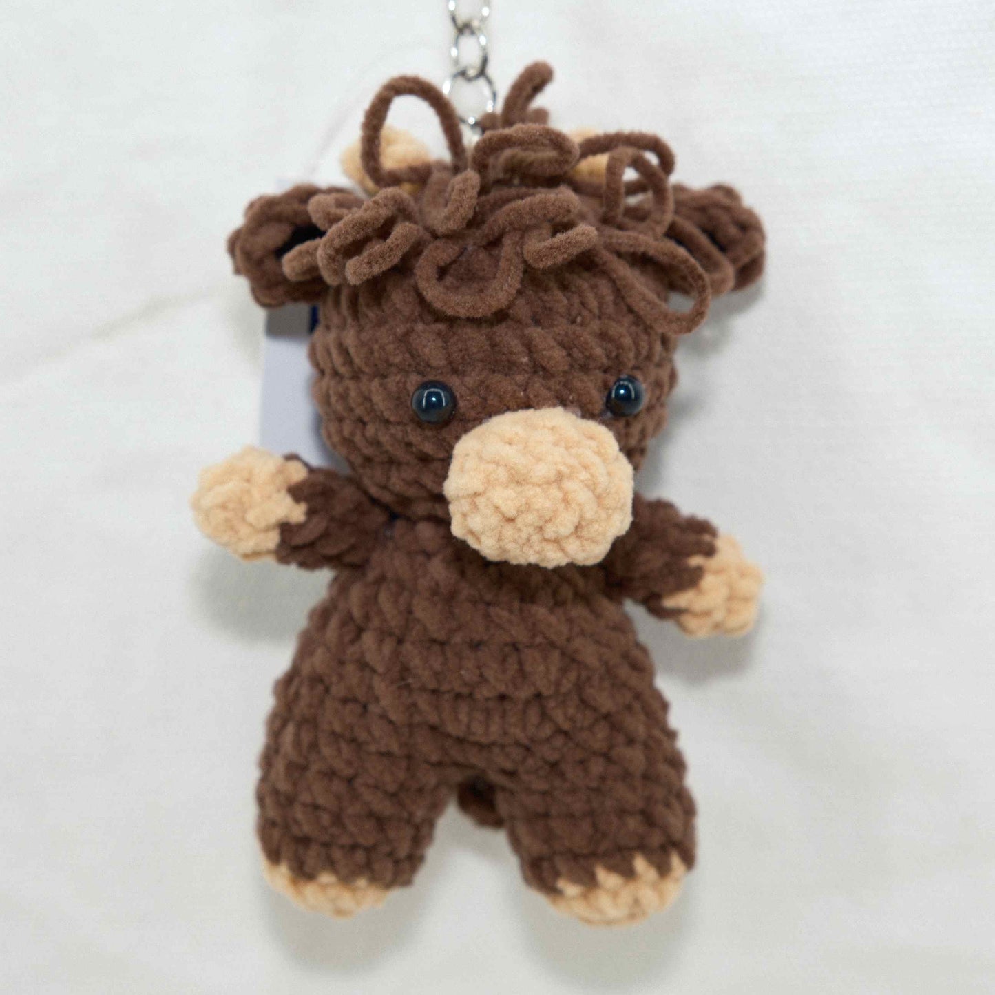 Crochet Cow Keychain CF30249
