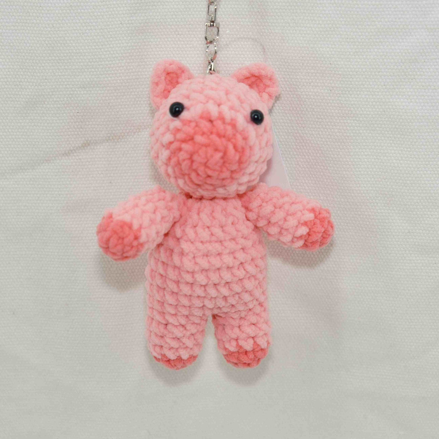 Crochet Pig Keychain CF30255