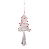 Macrame Christmas tree: Hand-woven Christmas tree wall decorations