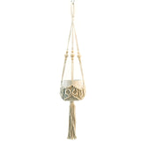 Plant hanger: Boho style macrame hand-woven flower hanging pot