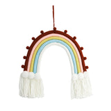 Macrame rainbow: handmade home decoration wall hanging