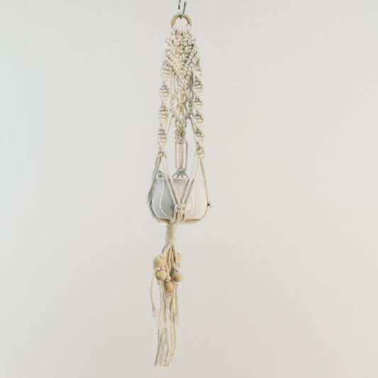 Macrame Plant Holder with Ceramic Pot 2320018