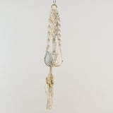 Plant hanger: Boho style macrame hand-woven flower hanging pot