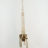 Plant hanger: Boho style macrame hand-woven flower hanging pot