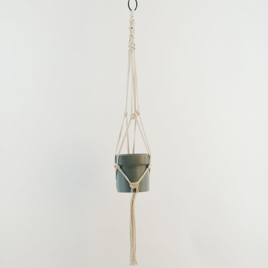 Macrame Plant Hanger with Cement Pot 2320026