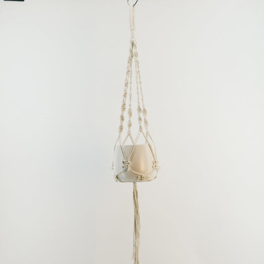 Macrame Plant Hanger with Ceramic Pot 2320031