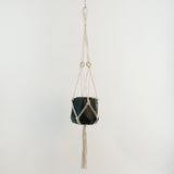 Plant hanger: Boho style macrame hand-woven flower hanging pot