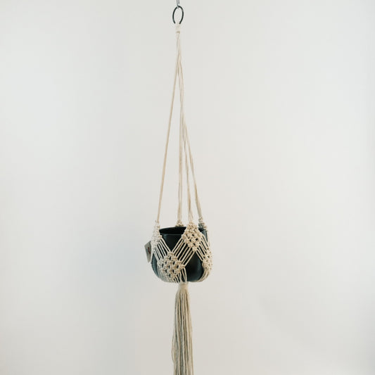 Boho Indoor Macrame Plant Hanger with Pot 2320038