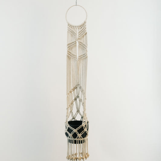 Macrame Bohemia Plant Hanger Decoration with Pot 2320082