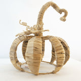 Natural seagrass pumpkin: Autumn Harvest Festival pumpkin eco-friendly decoration