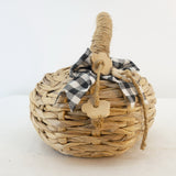 Natural seagrass pumpkin: Autumn Harvest Festival pumpkin eco-friendly decoration