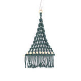 Macrame Christmas tree: Hand-woven Christmas tree wall decorations