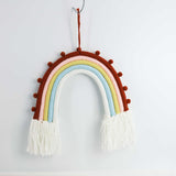 Macrame rainbow: handmade home decoration wall hanging