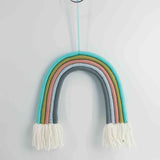 Macrame rainbow: handmade home decoration wall hanging