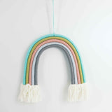 Macrame rainbow: handmade home decoration wall hanging