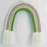 Macrame rainbow: handmade home decoration wall hanging