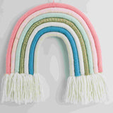 Macrame rainbow: handmade home decoration wall hanging