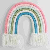 Macrame rainbow: handmade home decoration wall hanging