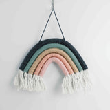 Macrame rainbow: handmade home decoration wall hanging