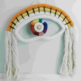 Macrame rainbow: handmade home decoration wall hanging