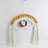 Macrame rainbow: handmade home decoration wall hanging