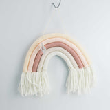 Macrame rainbow: handmade home decoration wall hanging