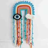 Macrame rainbow: handmade home decoration wall hanging