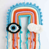 Macrame rainbow: handmade home decoration wall hanging