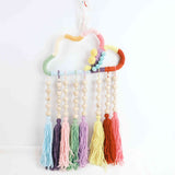 Macrame rainbow: handmade home decoration wall hanging
