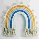 Macrame rainbow: handmade home decoration wall hanging