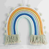 Macrame rainbow: handmade home decoration wall hanging