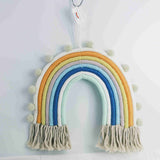 Macrame rainbow: handmade home decoration wall hanging