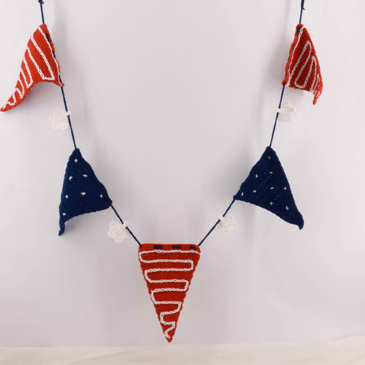 American The Fourth of July Flag Ornament CE20003