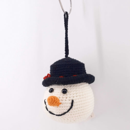 Crochet Christmas Tree Decoration Hanging Snowman CE20025