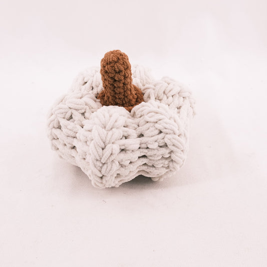 Crochet Ice Yarn White Pumpkin Gift Hotel Decor CE20096