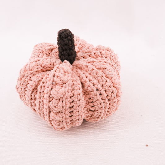 Cute Pink Crochet Pumpkin CE20100